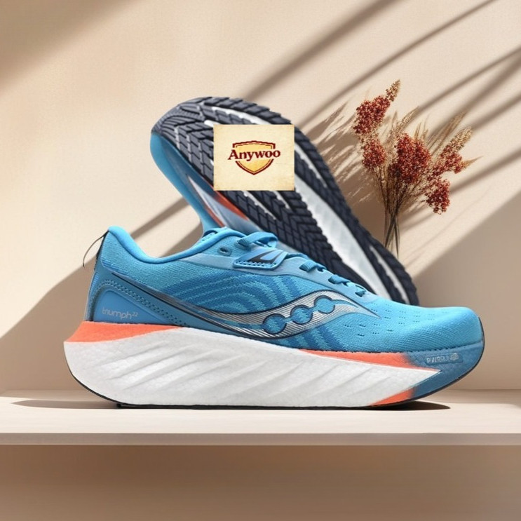 Saucony Triumph 22 Unissex Low Top รองเท้าวิ่งกลางแจ้งพร้อมเบาะ