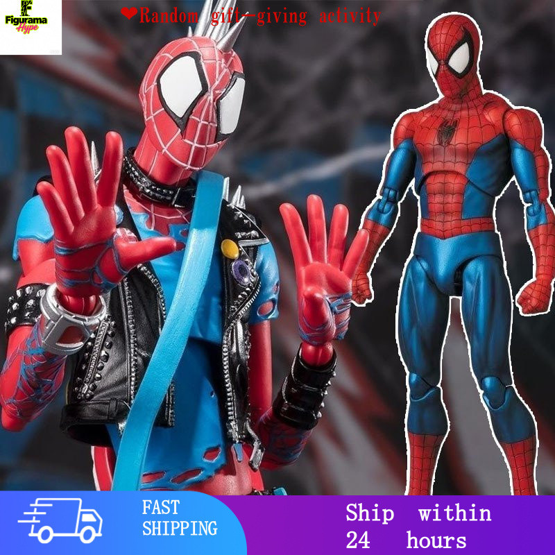 รายละเอียดสินค้า ของเล่น Spider Man Movable Joint ของเล่น Punk Spider Man ของเล่น Punk Spider Man Ac