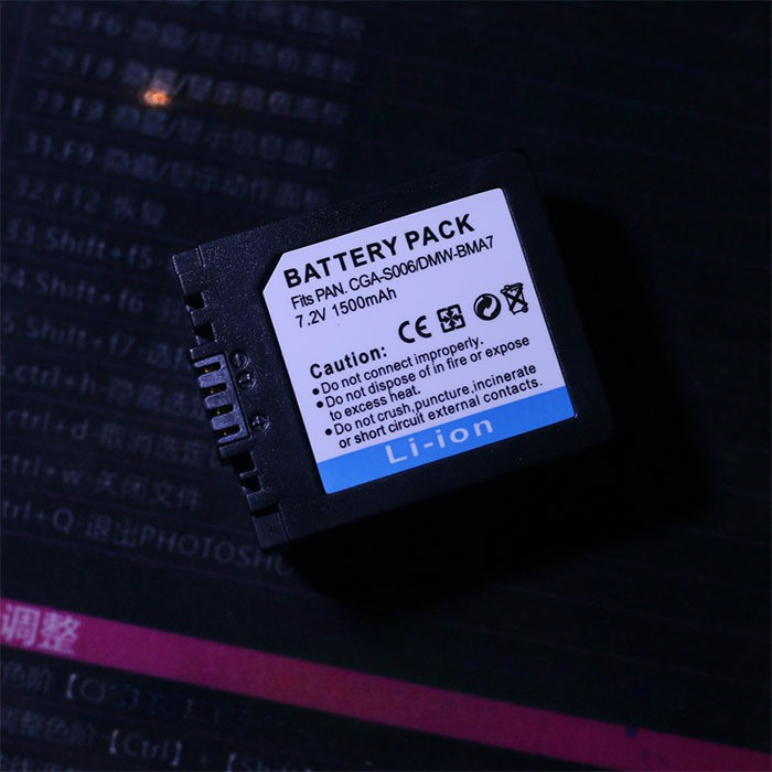 CGA-S006E battery suitable for Panasonic DMC-FZ30GK FZ35GK FZ7 FZ50 BMA7 charger