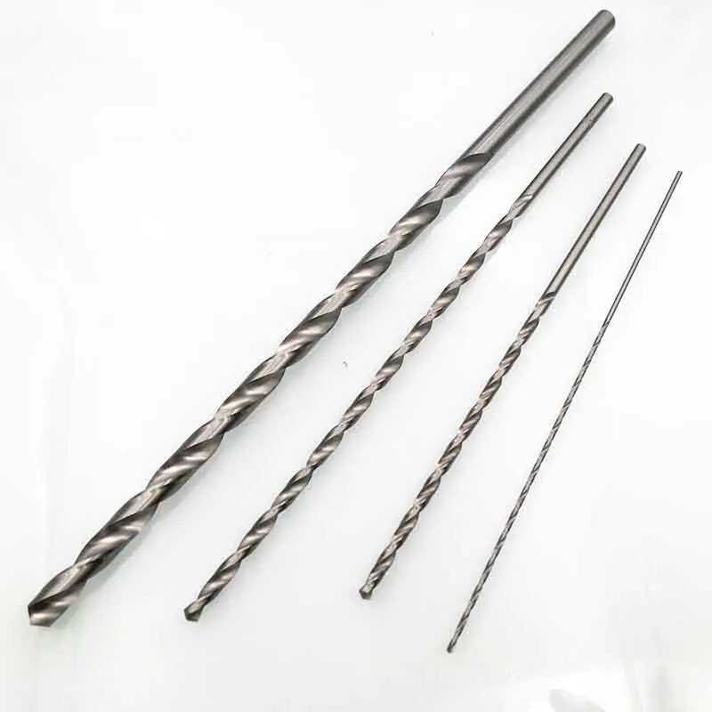 2mm/3mm/4mm/5mm/6mm Diameter Drill Bit Extra Long HSS Straight Shank Auger-Twist Drill Bit Set Power