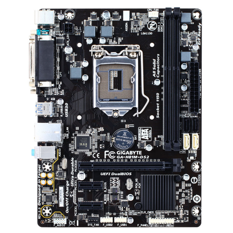 Gigabyte/Gigabyte GA-H81M-DS2/S2PH เมนบอร์ด B85M-D3V D2V เดสก์ท็อป 1150 พิน D3
