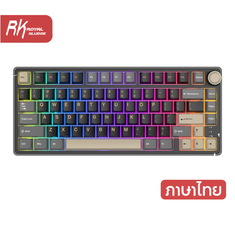 RK Royal Kludge RKR75 Phantom 80 Key ปะเก็นคีย์บอร์ดแบบมีสาย