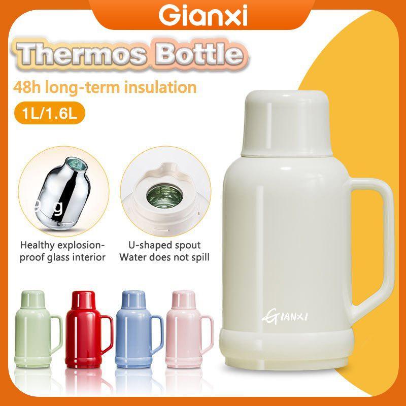 【Mee Shop】กระติกน้ำร้อนพลาสติกในครัวเรือน GIANXI ขายแฟลช 1L&1.6L กระติกน้ำร้อนเหมาะสำหรับเก็บความร้อ