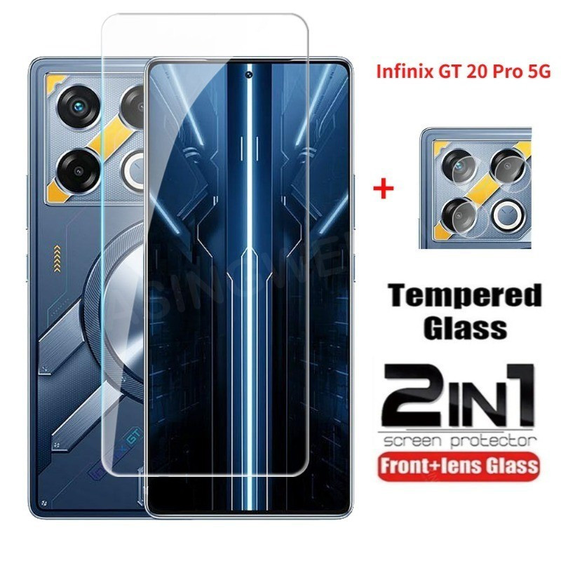 2 in 1 Infinix GT 20 Pro 5G 2024 ฟิล์มกระจกนิรภัยสําหรับ Infinix GT 20 Pro GT20Pro GT 20pro GT 30 Pr