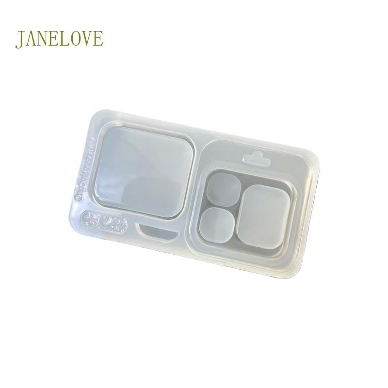 JLOVE ซิลิโคนอเนกประสงค์ Mould เหมาะสําหรับสบู่อีพอกซีเรซินทําในการออกแบบสามหลุมโครงการหัตถกรรม