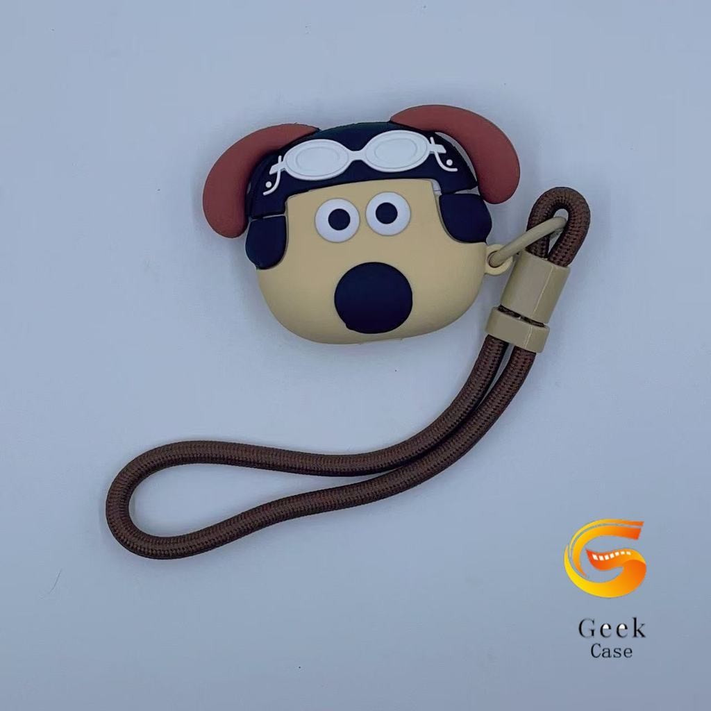 Geek สําหรับ GOOJODOQ J201 J206 J228 J229 หูฟัง & Lanyard Creative Watchdog รูปแบบ