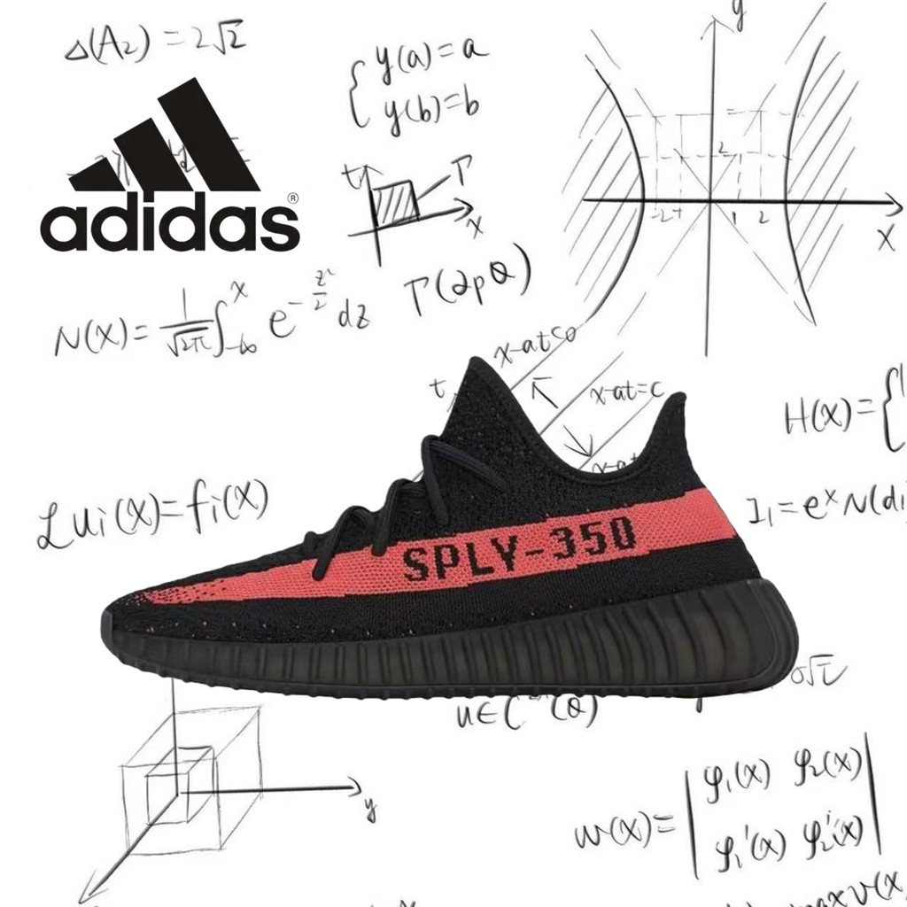 ✨ของแท้ 100 %✨ adidas originals Yeezy BY9612 สีแดง รองเท้าลำลอง