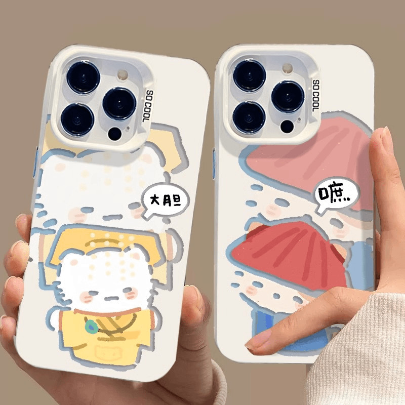 แมวจักรพรรดิคู่เหมาะสําหรับ Apple 17promax เคสโทรศัพท์ iphone16/15/13 Redmi k80 Xiaomi 17 Glory 200p