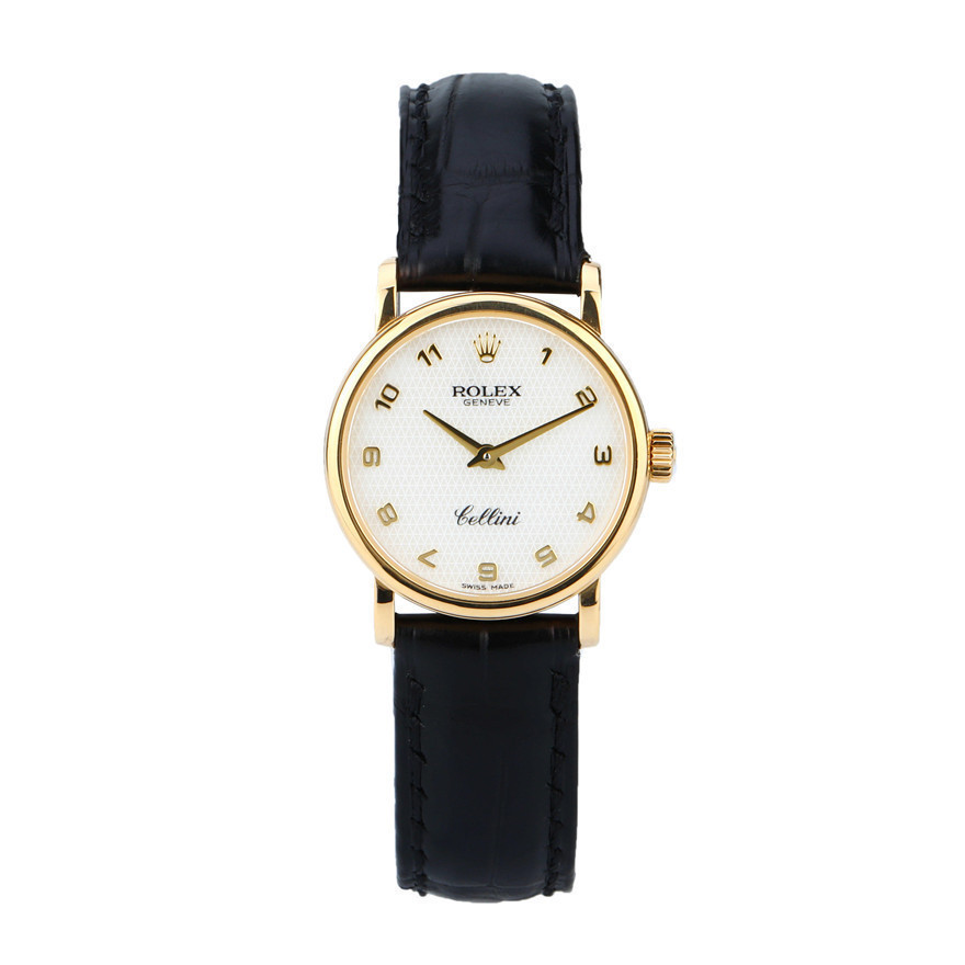 Rolex Rolex Watch Ladies Cellini Series 18k Gold Quartz Movement Watch 6110