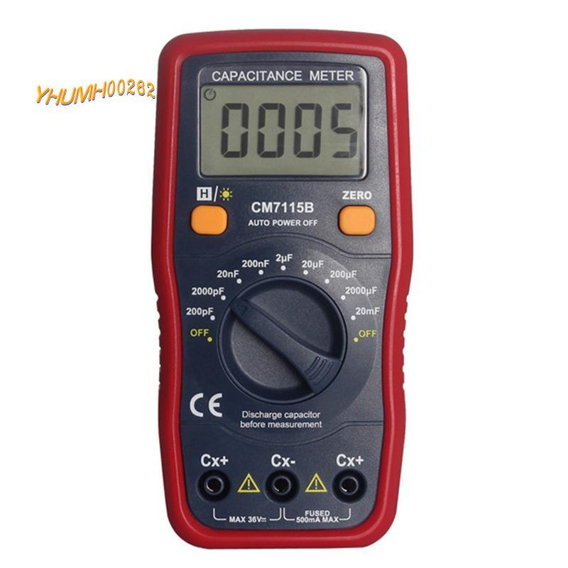 [Bestseller Y2]CM7115B Capacitance Meter มัลติมิเตอร์แบบดิจิตอลเครื่องมือวัดจอแสดงผล LCD,CM-7115A อั