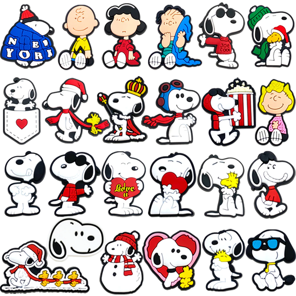 24 ชิ้น/เซ็ตรองเท้า Charm MEIDJ ตัวติดรองเท้า Pvc ตัวการ์ตูน สำหรับตกแต่ง MEIDJ Diy รองเท้าหัวโต ติดง่าย น่ารัก