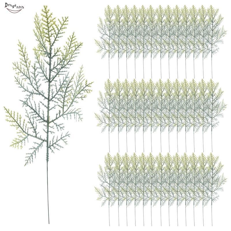 40 ชิ้นประดิษฐ์ Cedar Sprigs Faux Cedar สาขา Cedar Stems Sprigs Picks DIY อุปกรณ์เสริมสําหรับคริสต์ม