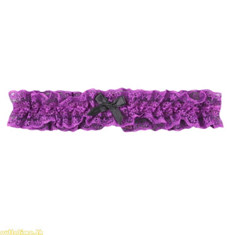 Time Unique Rosette Bows Rose Leg Jewelry เหมาะสําหรับวันฮาโลวีนและเวทีแสดง