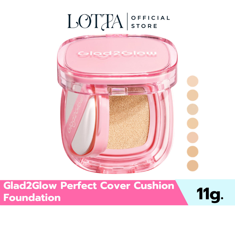 Glad2Glow Perfect Cover Cushion Foundation 11g. คุชชั่น