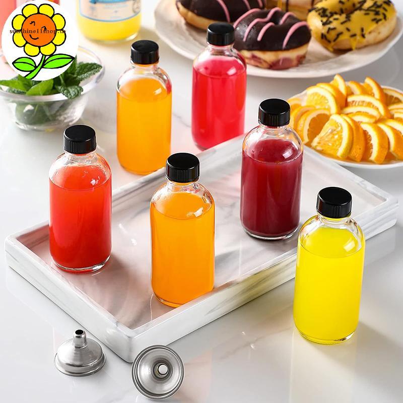SUNSHOP 12PCS 60ml ขวดแก้วขนาดเล็กพร้อมฝาปิดสุญญากาศขวดตัวอย่างใส/ถัง/ภาชนะสําหรับน้ําผลไม้ขิง Shots Potion น้ํามัน TH - รูปที่ 2