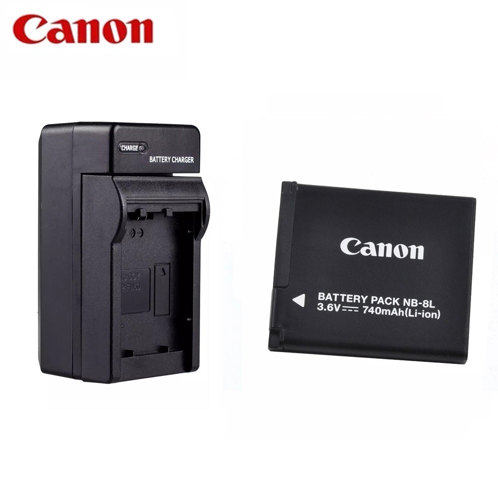 Canon NB-8L แบตเตอรี่ เหมาะสําหรับ Canon A2200 A3000 A3001 A3100 A3200 A3300 ที่ชาร์จกล้อง