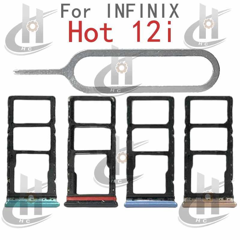 สําหรับ Infinix HOT 12i X665 ซิมการ์ดถาดผู้ถือการ์ด Reader SD Slot อะแดปเตอร์อะไหล่