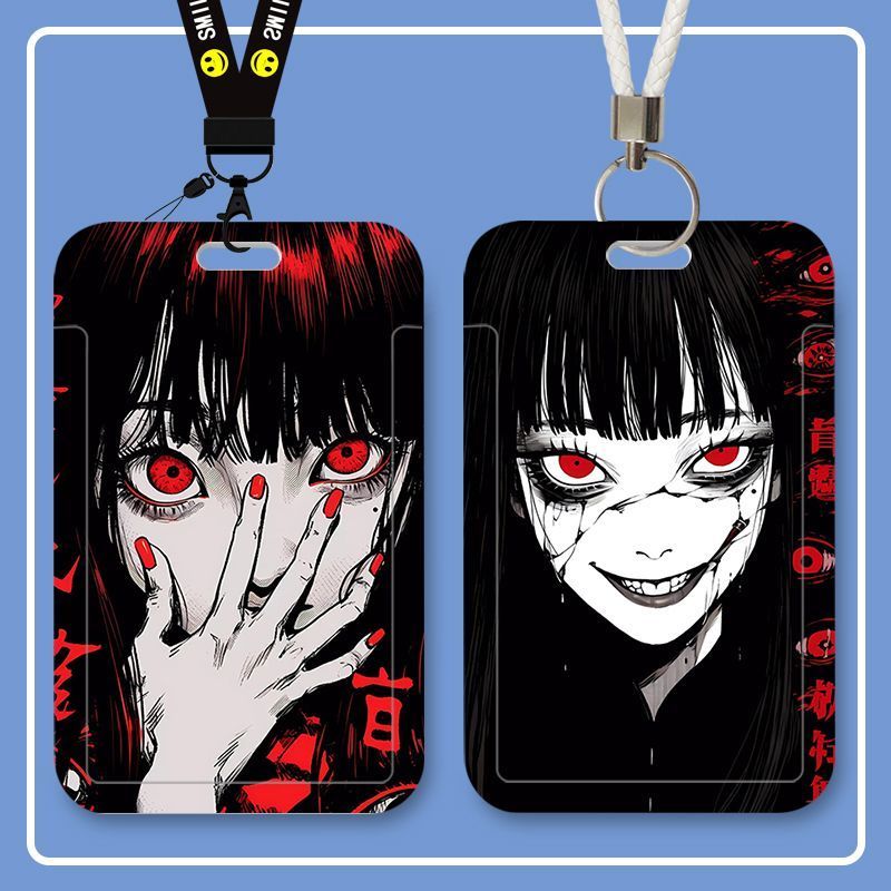 สินค้าใหม่พร้อมสต็อก Kawagami Tomie Ito Junji Student Slide Card Holder Food Card Campus Card Bus ID