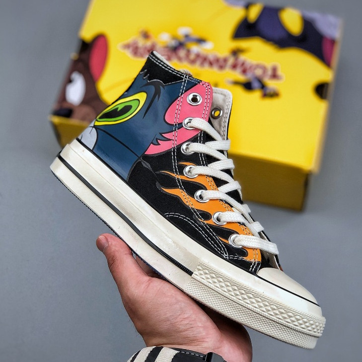 Converse x Tom and Jerry Cat and Jerry Top Casual Shoes Co-Brand