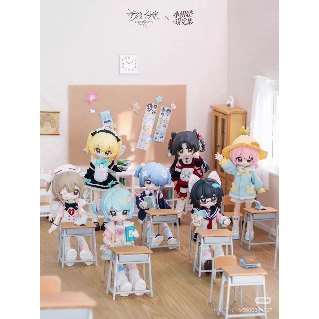 สินค้าใหม่ ของแท้ขนาดเล็กการตั้งค่ากุญแจชุด 12 คะแนน บีเจดี อินเทรนด์เล่นกล่องปริศนารูปการกระทําของเล่นรูปตกแต่งของขวัญหญิง