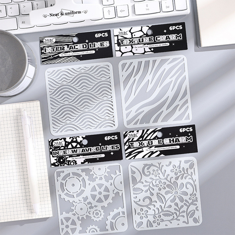 Yuezhen Texture World หนังสือพิมพ์ที่เขียนด้วยลายมือแม่แบบ Hollow ภาพวาดสัตว์เลี้ยงแม่แบบ Hollow Tem