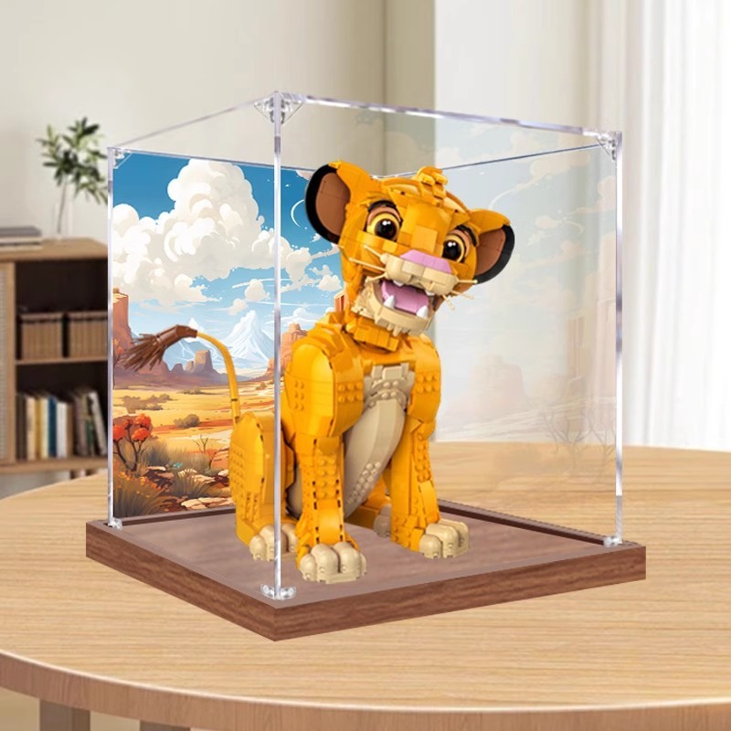 ซิมบ้า กล่องแสดงอะคริลิเหมาะสําหรับ43247อาคารบล็อกโปร่งใสป้องกันฝุ่นกล่องรูปกล่องเก็บ