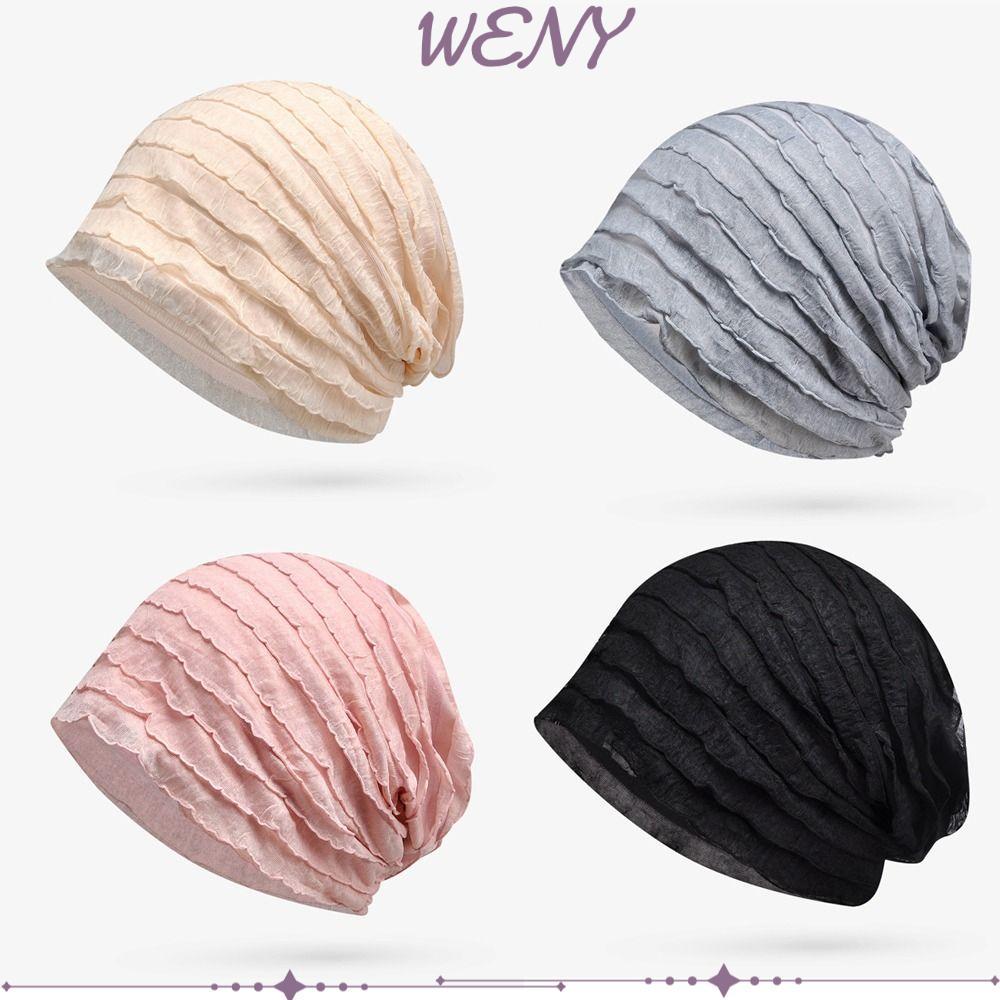 หมวกแตะตุ๊บสำหรับหลายฤดูกาล WENY - หมวกมุสลิมแบบ hijab สำหรับผู้หญิง, สวมใส่ง่ายและระบายอากาศได้ดี