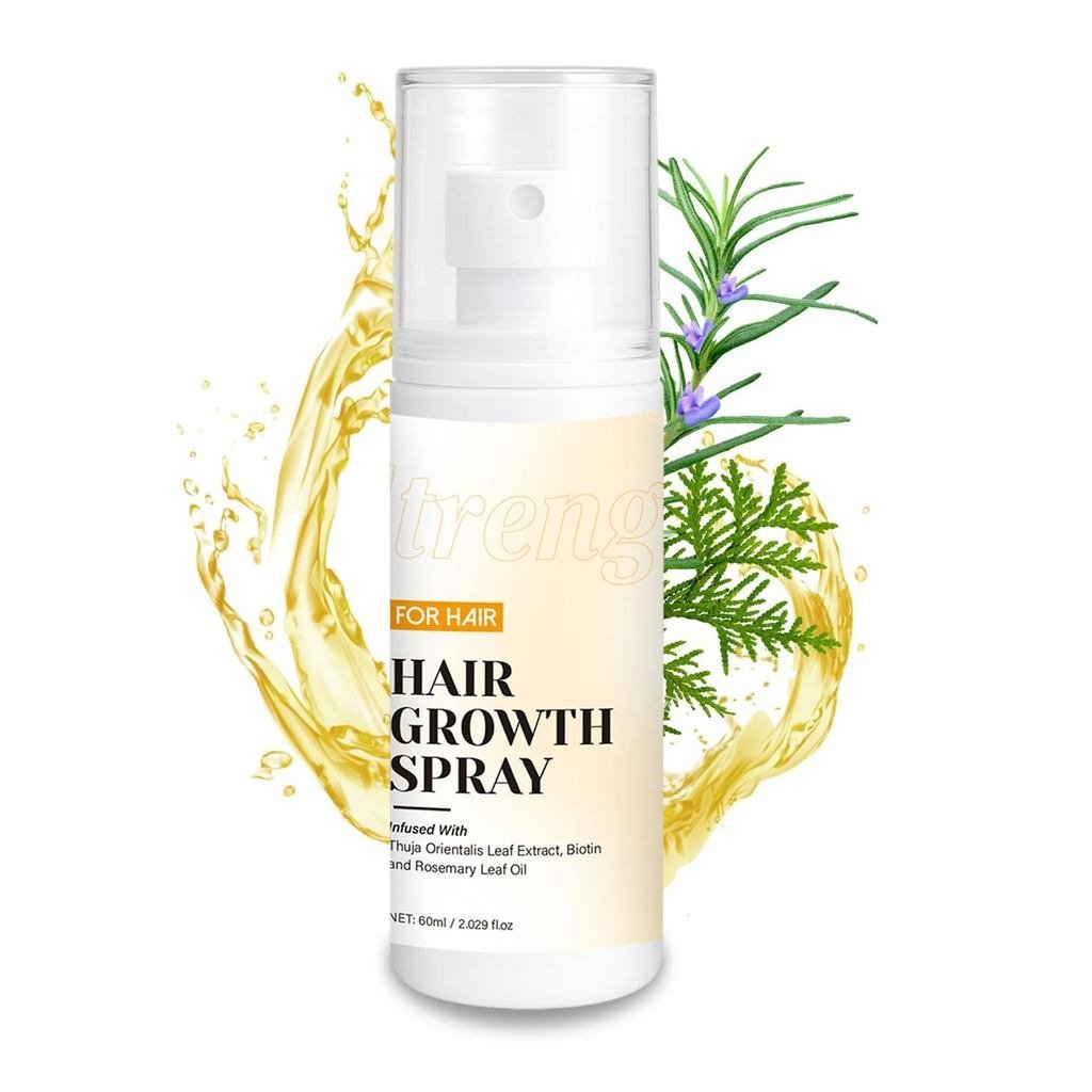 Hair Growth Spray, Hair Growth Oil Spray, with Biota Orientalis, Rosemary Oil & Biotin, Strengthens 