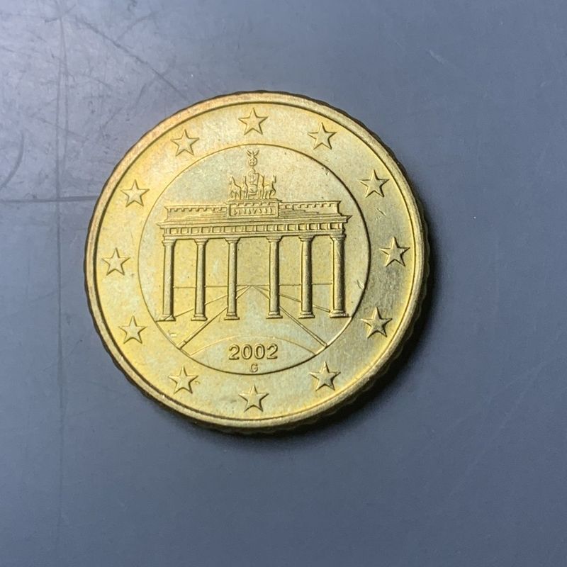 เหรียญทองเหลืองยูโร 50 เหรียญ EU เหรียญที่ระลึก 24 มม. เหรียญทองแดงเหรียญและสินค้าปี 5.12 **********
