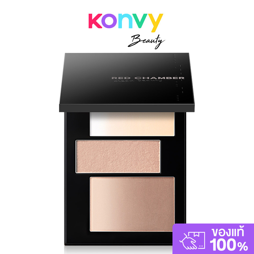 RED CHAMBER HARUKI Serenity Contour Powder 8g #CP000 เรด แชมเบอร์ ไฮไลท์และคอนทัวร์พาเลท.