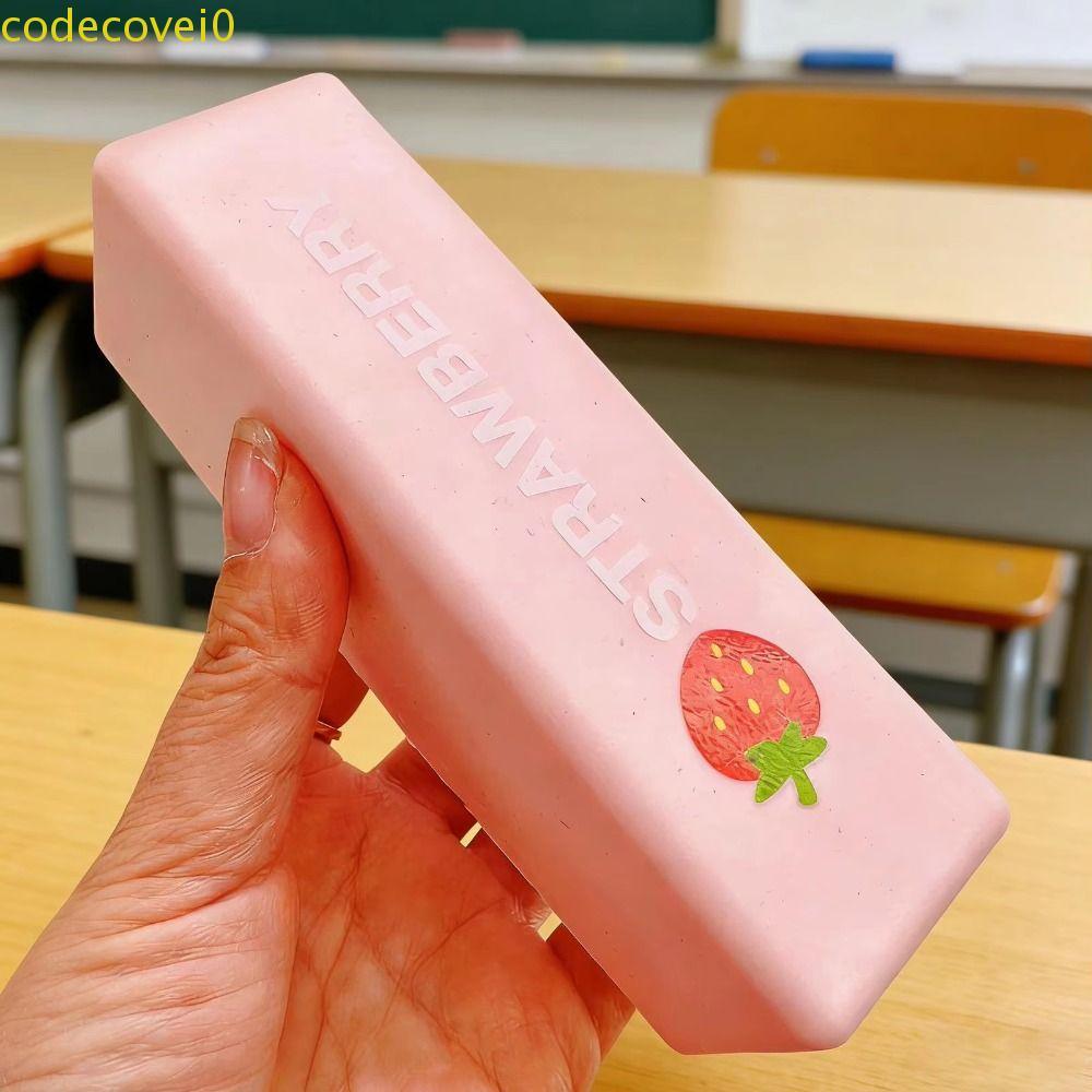 CODECOVEI ของเล่นบีบเด้งช้า, ปล่อยมือ Sensory Chocolate Stick บีบของเล่น, แบบพกพายืดยืดหยุ่น 13 ซม. สตรอเบอร์รี่ที่สมจริง Sticks ของเล่นเด็ก