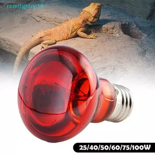 Remitglory 25/40/50/60/75/100W E27 UVA สัตว์ปีกหลอดไฟอินฟราเรด Night Light วันสัตว์ปีกความร้อนสําหรับพืช Amphibians สัตว์เลื้อยคลานเลี้ยง TH