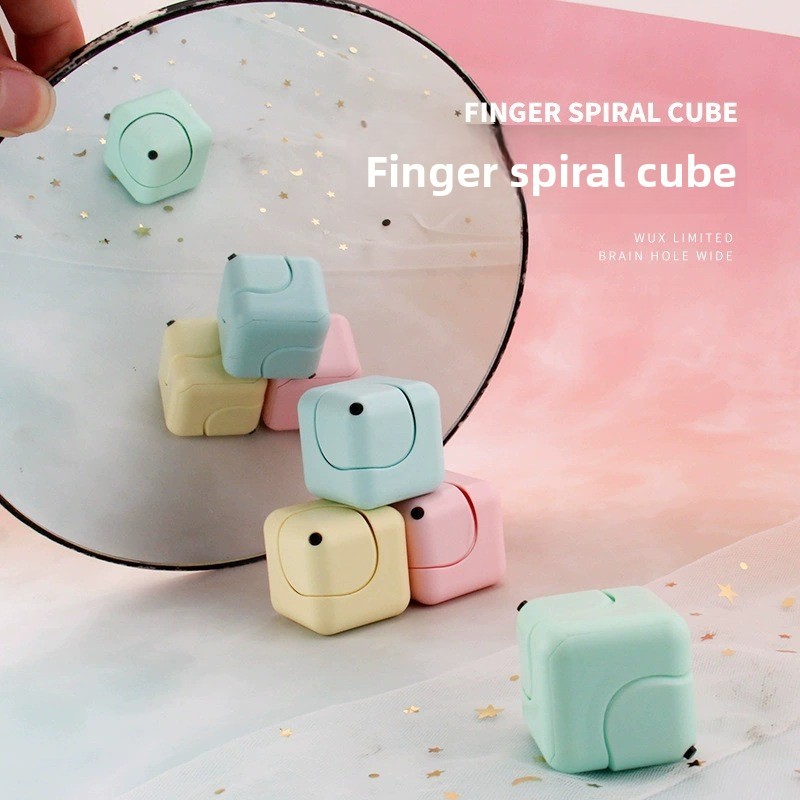 Fidget Spinner Decompression Rubiks Cube Educational Finger Toy Square Cyclone Dice Cube Mini Style