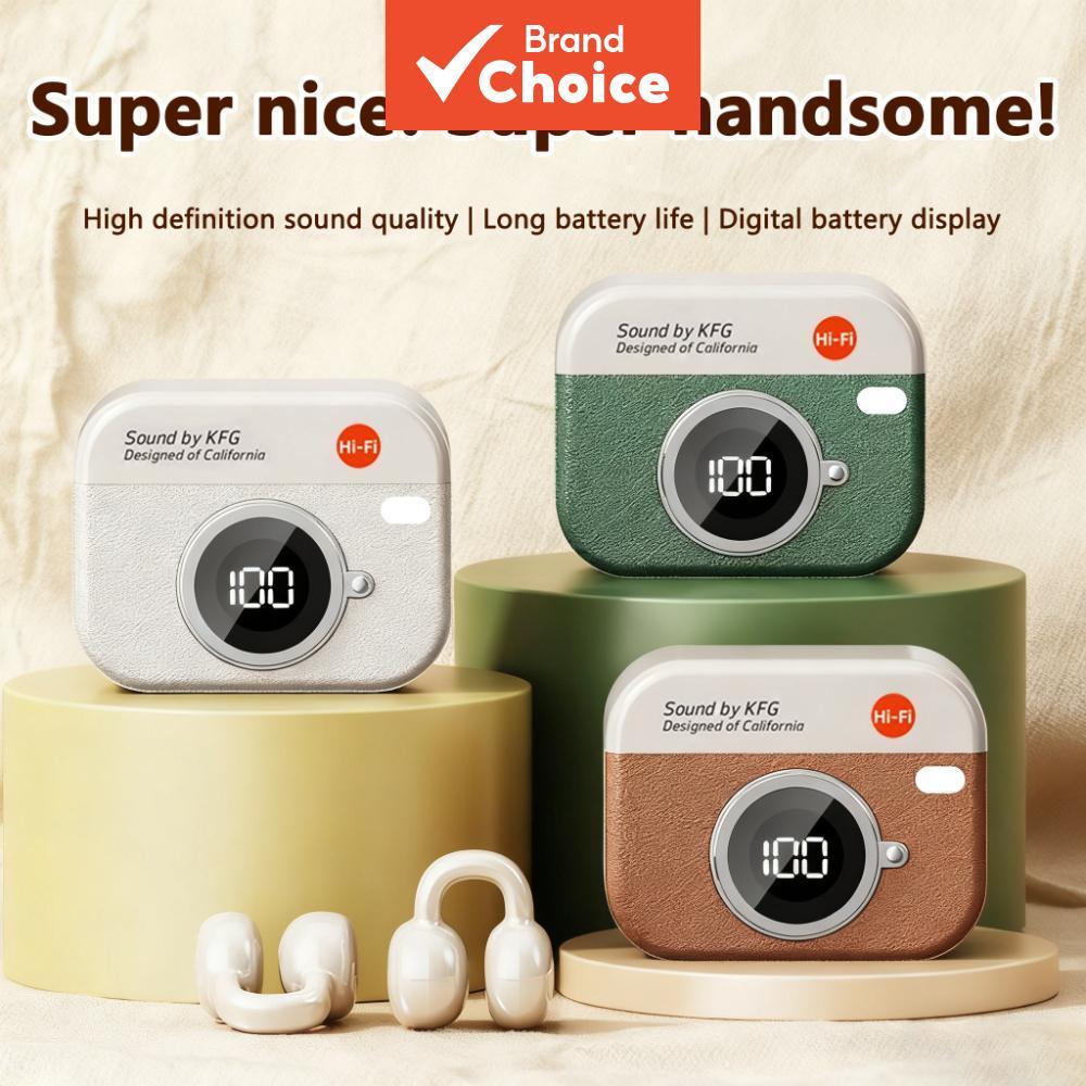 SPRISE Q87 หูฟังไร้สายแบบหนีบบลูทูธ 5.4 TWS หูฟัง 36H อายุการใช้งานแบตเตอรี่ยาวนานจอแสดงผล LED ชุดหูฟังตัดเสียงรบกวนสําหรับกีฬาวิ่งเกม