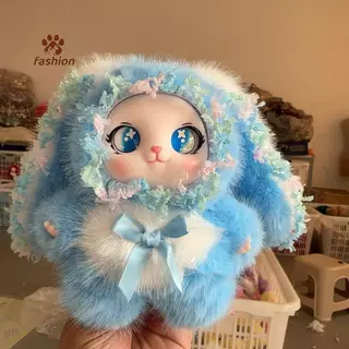 [Fas-t] Lovable Rabbit Ear Plush Pendant Toy Keychain Kids Bapa Accessories