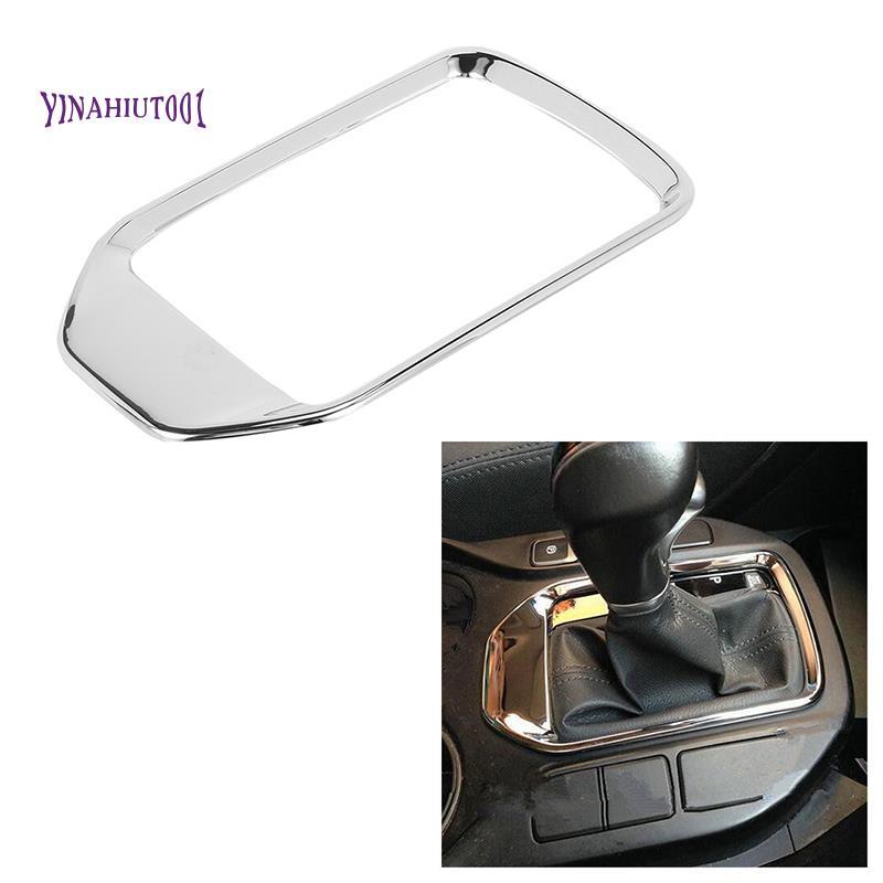 Yinahiut001for IX45 2013-2016 LHD รถเกียร์ Shift แผง Trim กรอบ Chrome ABS รถอุปกรณ์เสริม