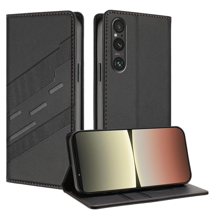 นูนกระเป๋าสตางค์อเนกประสงค์ Retro หนังสําหรับ Xperia 1 VIII/ Xperia 1 V 2023/Sony Xperia 10 V 2023/S