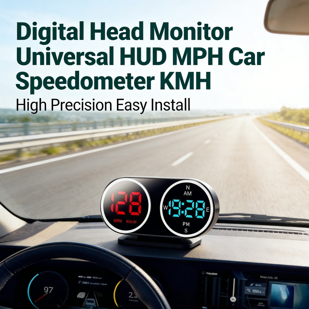 Monitor Digital Speedometer HUD Car Universal MPH KMH Car