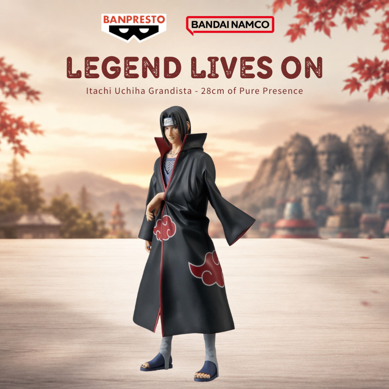 Banpresto Naruto Shippuden Itachi Uchiha Grandista 28cm Anime Collector Figure