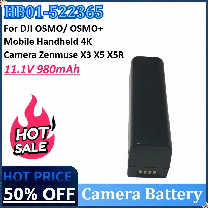 ใหม่ HB01-522365 HB01 11.1V 980mAh แบตเตอรี่กล้องสําหรับ DJI OSMO มือถือกล้อง 4K Zenmuse X3 X5 X5R O