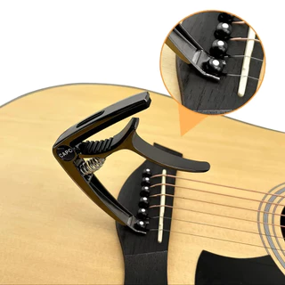คาโป้กีตาร์โลหะ 2in1 Capo กีตาร์โปร่ง กีตาร์ไฟฟ้า เบส อูคูเลเล่ หนีบแน่น ไม่บอด สปริงเหล็กหนา ซิงค์อัลลอย มี 4 สี พร้อมกล่องคราฟท์