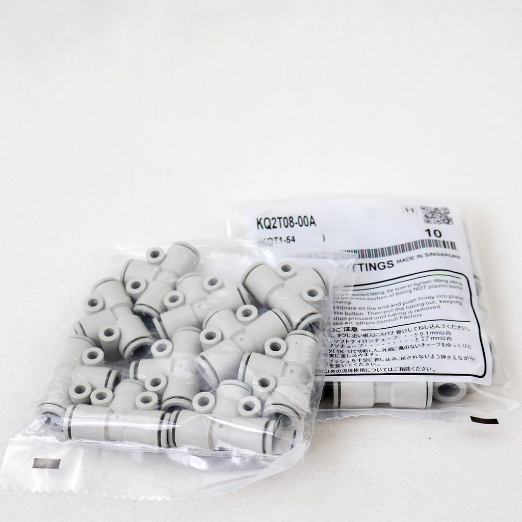 SMC Tee Connector KQ2T04 KQ2T06 KQ2T12-00A-06-08A-10-12A Variable เส้นผ่านศูนย์กลาง T Type