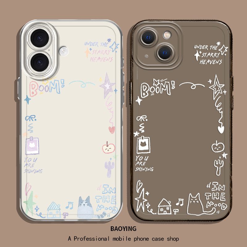 กรอบแมวเหมาะสําหรับ iQOO15 เคสโทรศัพท์ neo10Pro + โพลารอยด์ z9turbo OnePlus 13T หญิง 12 การ์ตูน 11R 