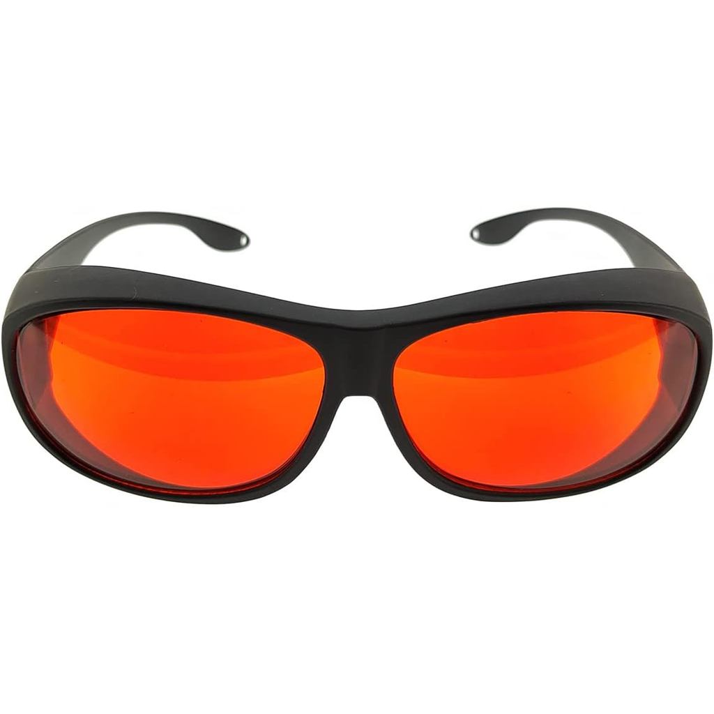 เลเซอร์แว่นตาความปลอดภัย 532nm OD6 180nm-532nm ความยาวคลื่นสีม่วง/สีฟ้า/สีเขียวเลเซอร์แว่นตาป้องกันส