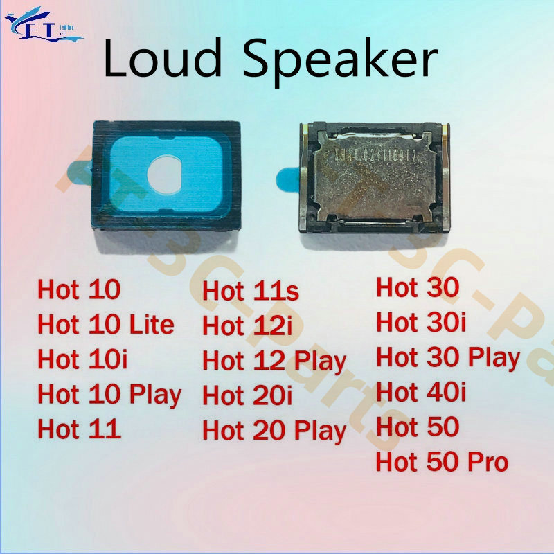 สําหรับ infinix Hot 10 10i 11 11s 12 12i 20 20i 30 30i 40i 50 Pro Lite Play Loud ลําโพง Buzzer เพลง Ringer เปลี่ยนชิ้นส่วน
