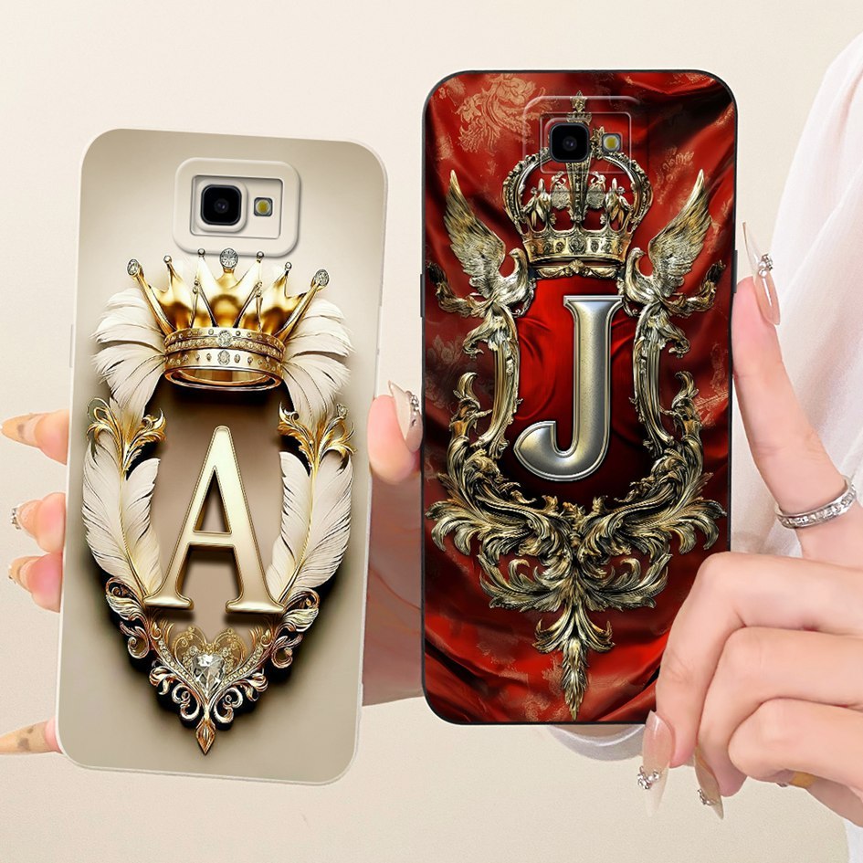 สําหรับ Samsung Galaxy J7 Prime กรณี G610F G610M G610Y หรูหราตัวอักษรซิลิโคนนุ่มสําหรับ Samsung J7 P