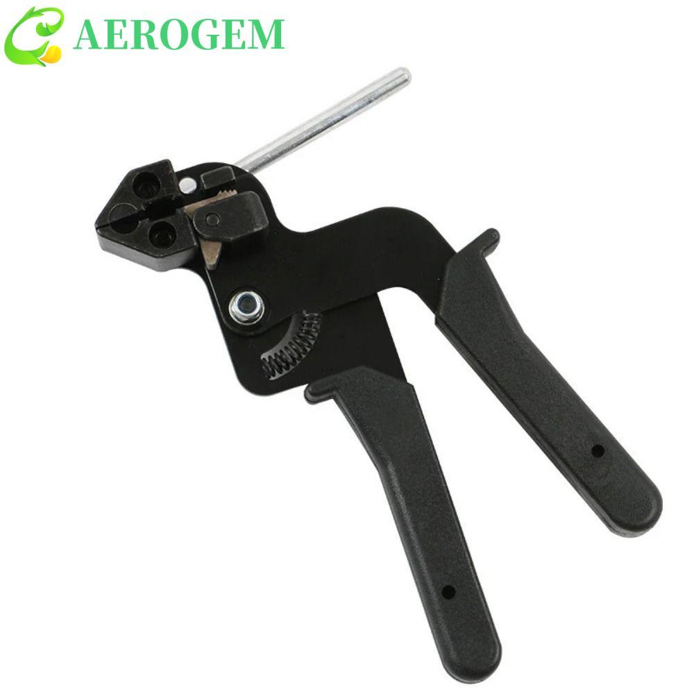 AEROGEM เคเบิ้ล Tie Crimper คีม, สแตนเลส Self-Locking Cable Tie คีมโลหะ, Crimper Tensioner ปรับซิปตั