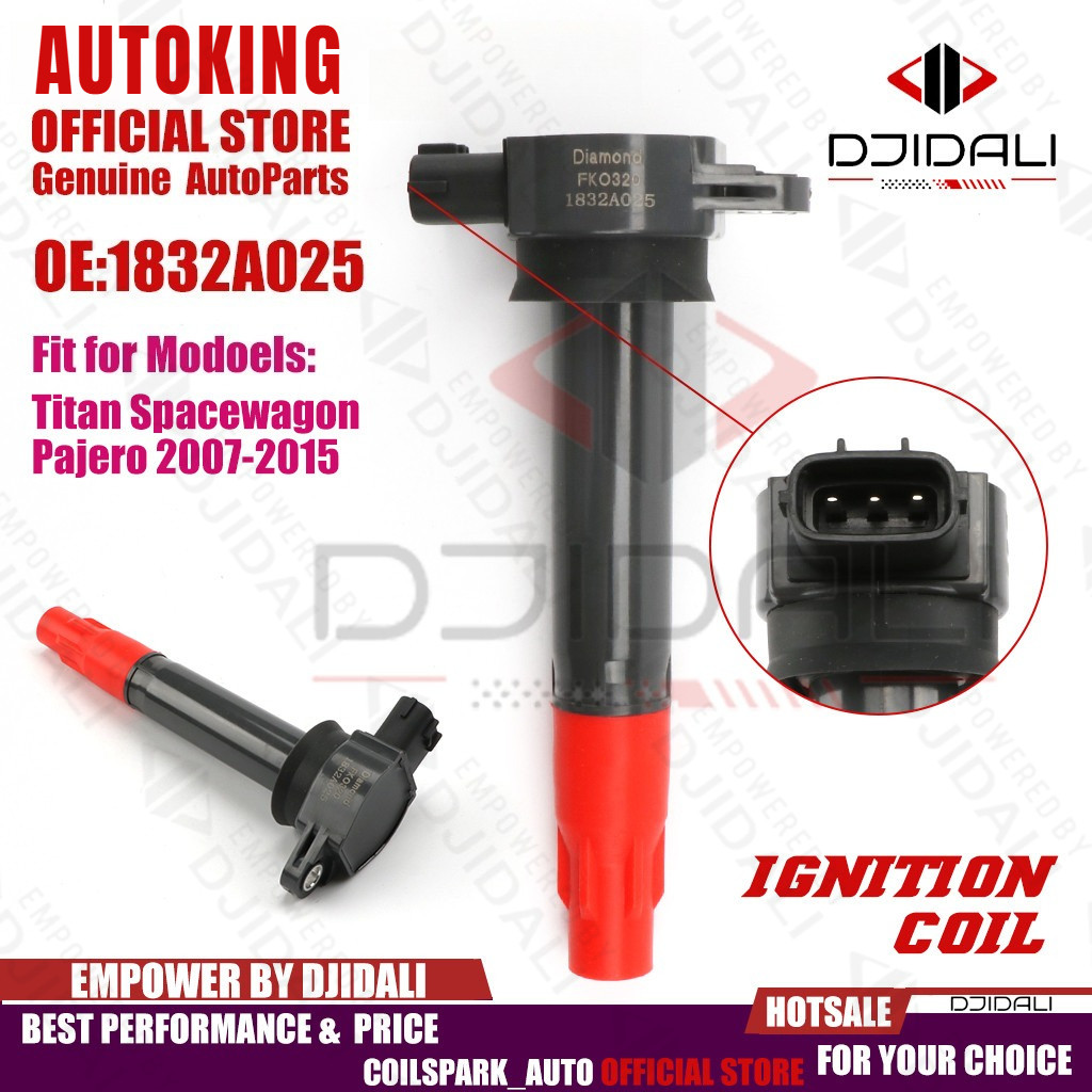 คอยล์จุดระเบิด Mitsubishi Triton Pajero Sport Plus 4G69 1832A025 1832 A025 คุณภาพสูง  ผลิตในญี่ปุ่น