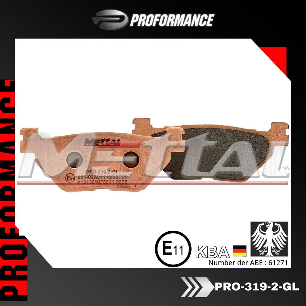 ผ้าเบรคมอเตอร์ไซค์ BETTAL INSTERED Fit YAMAHA XP500 / TDM900 / T-MAX560 / XV950 / XV1900 / XVS1300 (