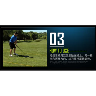 PGM Golf Direction Indicator Putter การออกกําลังกาย Stick ชุดอเนกประสงค์ 2 ตัวแก้ไขเสริมแบบพกพา Pracitioner JZQ002